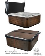 Smartop Upright Spa Cover in upright position