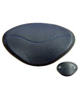 Oval warped charcoal spa pillow