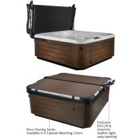 Smartop Upright Spa Cover in upright position