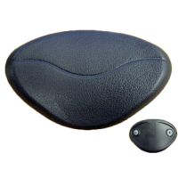Oval warped charcoal spa pillow