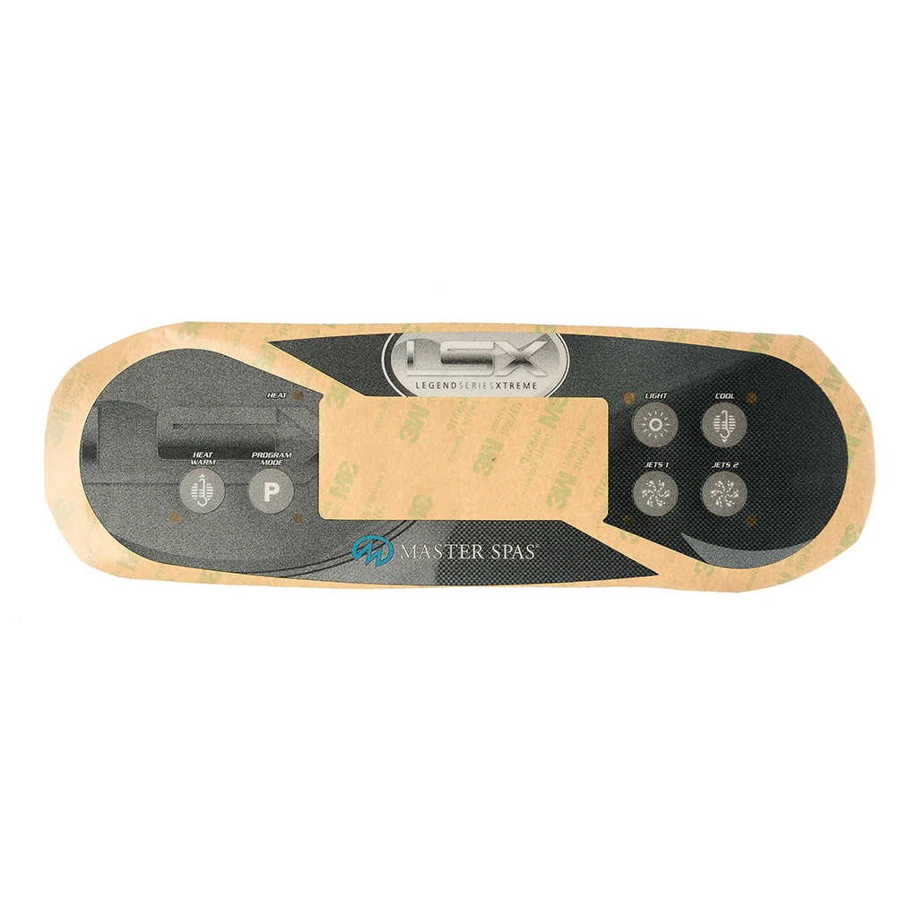 LSX Spas Topside Control Decal - X600064 | Master Spa Parts