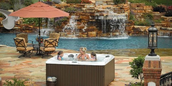 healthy living lifestyle hot tub